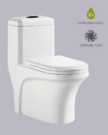 Super Swirling Style Tornado Flush Ceramic Toilet Siphonic One Piece Toilet Water Saving Design