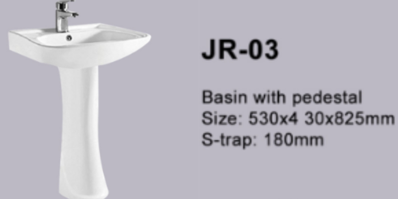High Quality White Modern Pedestal Basin Pedestal Sink