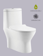 Excess Eddy One Piece Toilet With Super Swirl Flush Water Saving Design