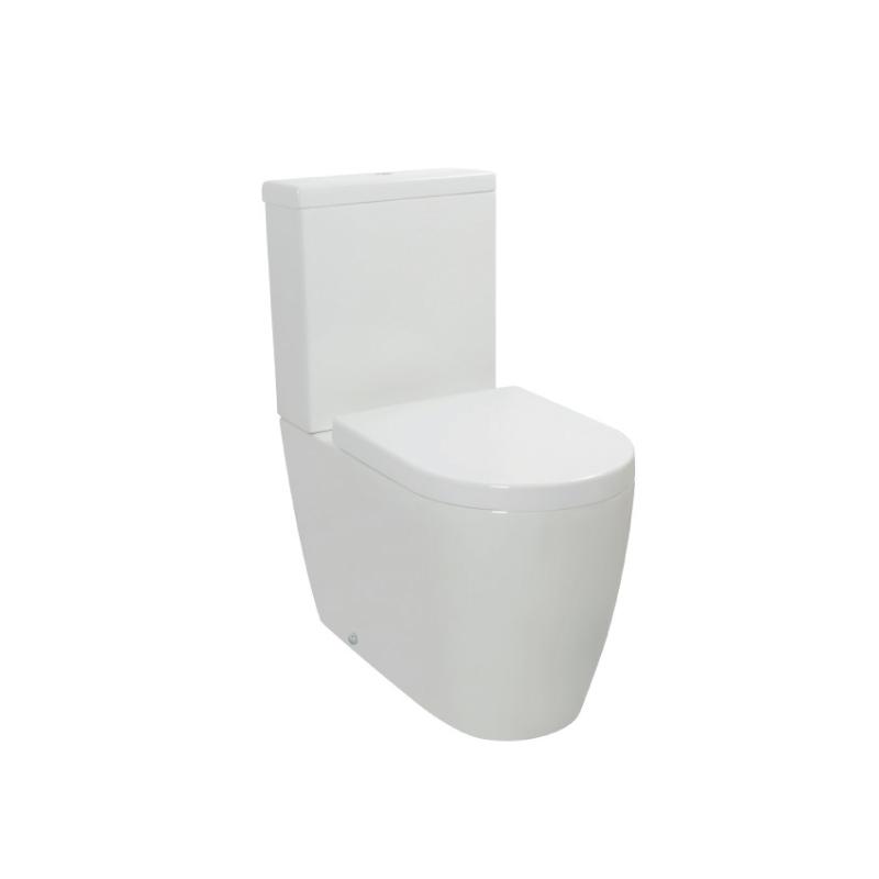 420mm Seat Close Coupled Bathroom Toilet Pan Rimless P Trap Water Closet