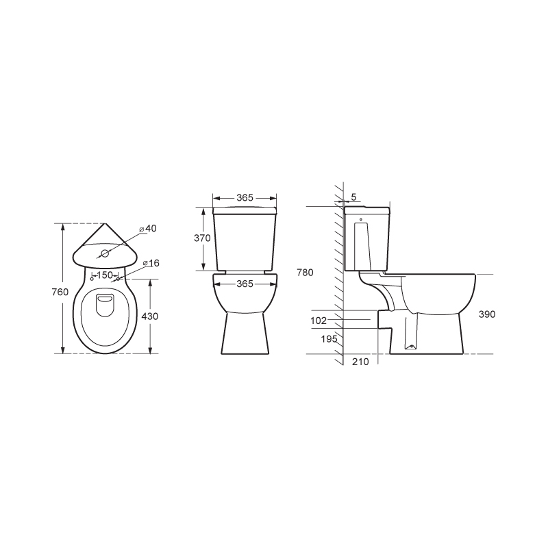 Corner Toilet with Best Quality--SD808