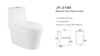 Water Saving Siphonic One Piece Ceramic Water Closet