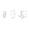 Corner Wash Down Toilet--SD302C