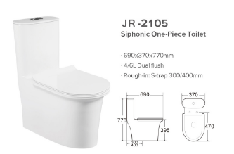 High Quality Sanitary Ware Siphonic One Piece Ceramic Water Closet