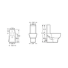Dual Flush 3L 6L Wash Down Type Water Closet Floor Mounted Wc Bathroom Sanitary