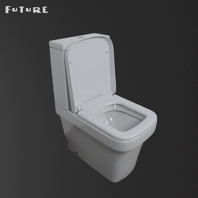 Square Close Coupled Toilet P Trap Water Closet Eco Friendly Online Manufacturer