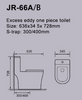 Excess Eddy One Piece Toilet With S-Trap Rimless Siphonic Toilet