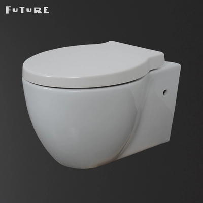 Wall Mount Western Toilet 380mm Wide Wall Mounted Commode