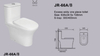 Modern Bathroom White Ceramic One Piece Water Closet With High Quality