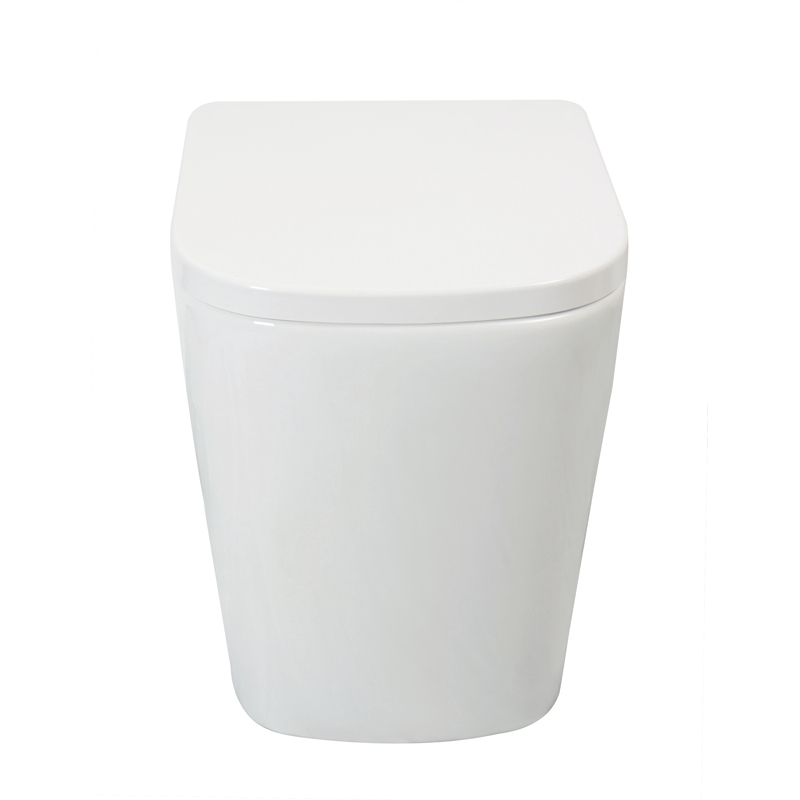 CE Square Short Projection Back To Wall Toilet 480mm Double Button Flushing