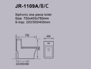 Siphonic One Piece Ceramic Water Closet With High Quality