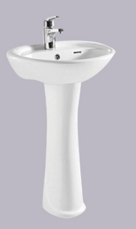 Bathroom Modern Pedestal Basin Single Hole Basin With Pedestal