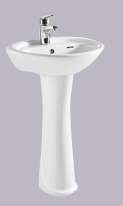 Bathroom Modern Pedestal Basin Single Hole Basin With Pedestal