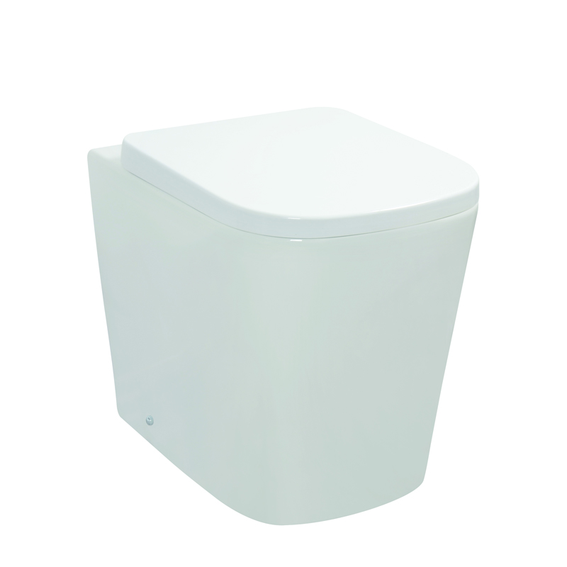 CE Square Short Projection Back To Wall Toilet 480mm Double Button Flushing