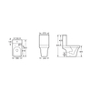 Wash Down Toilet WITH UF SEAT COVER --SD618C