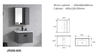 Single Hole Bathroom Wash Basin Mirror Cabinet White