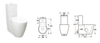 Automatic Deodorization Villa Two Piece Water Closet Close Coupled Bidet Toilet