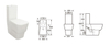 Dual Flush 3L 6L Wash Down Type Water Closet Floor Mounted Wc Bathroom Sanitary